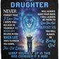 To My Daughter - I Believe In You | Premium Plush Blanket