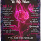 Mom - You Are The World | Premium Plush Blanket