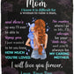 Mom - You Are Loved | Auburn Hair | Premium plush Blanket