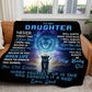 To My Daughter - I Believe In You | Premium Plush Blanket
