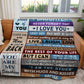 To My Daughter - So Proud of You | Premium Plush Blanket