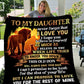 To My Daughter - Always Have Your Back | Premium Plush Blanket
