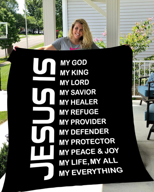Jesus - My King | Premium Plush Blanket