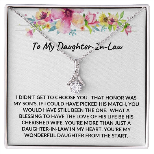 TO MY DAUGHTER IN LAW | WONDERFUL DAUGHTER | ALLURING BEAUTY NECKLACE