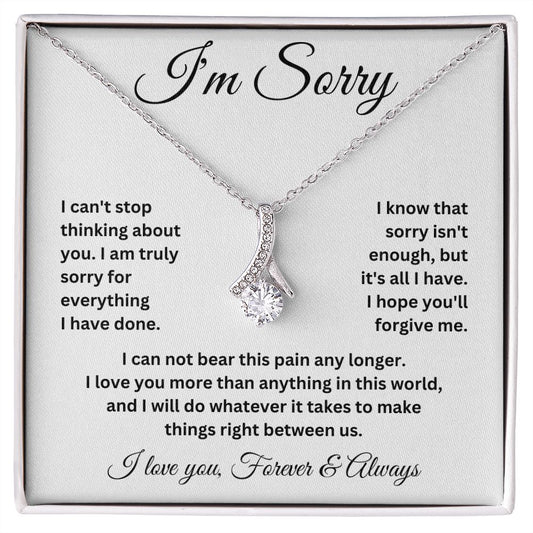 I'M SORRY | CAN'T BEAR THIS PAIN | ALLURING BEAUTY NECKLACE