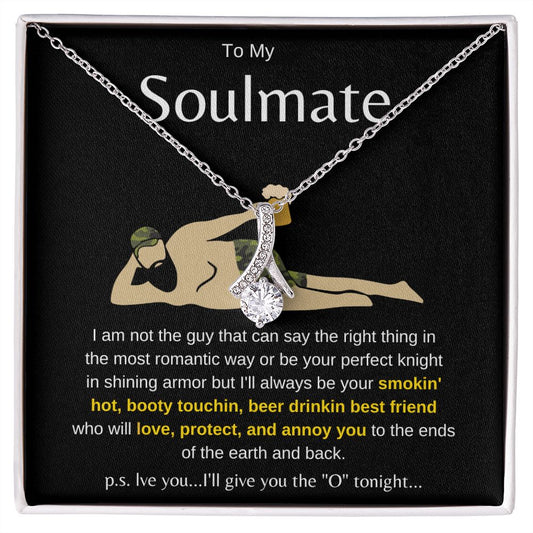 TO MY SOULMATE | BEER DRINKIN' BESTIE | ALLURING BEAUTY NECKLACE