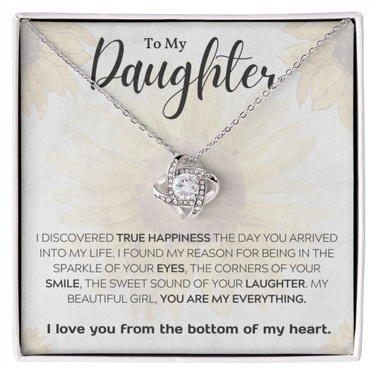 DAUGHTER | TRUE HAPPINESS | LOVE KNOT NECKLACE