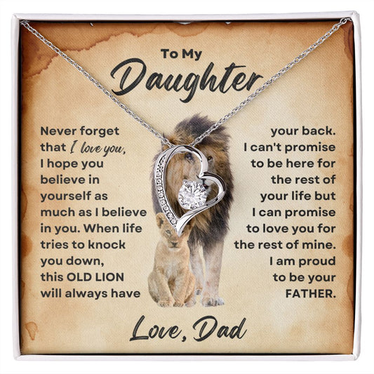 To My Daughter - Love Dad | Forever Love Necklace