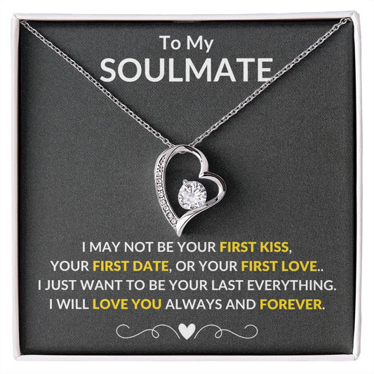 TO MY SOULMATE | FIRST KISS | FOREVER LOVE NECKLACE