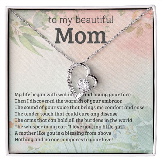 TO MY BEAUTIFUL MOM | A BLESSING FROM ABOVE | FOREVER LOVE NECKLACE