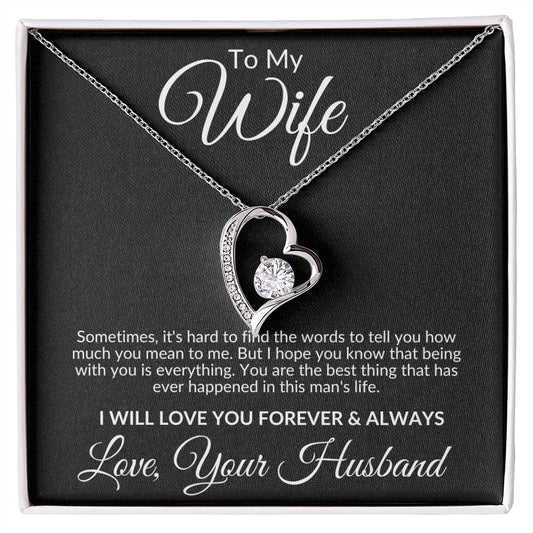 TO MY WIFE | BEING WITH YOU IS EVERYTHING | FOREVER LOVE NECKLACE