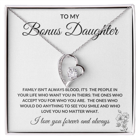 TO MY BONUS DAUGHTER | FOREVER LOVE NECKLACE