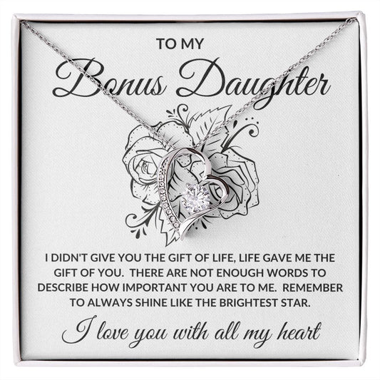 TO MY BONUS DAUGHTER | FOREVER LOVE NECKLACE