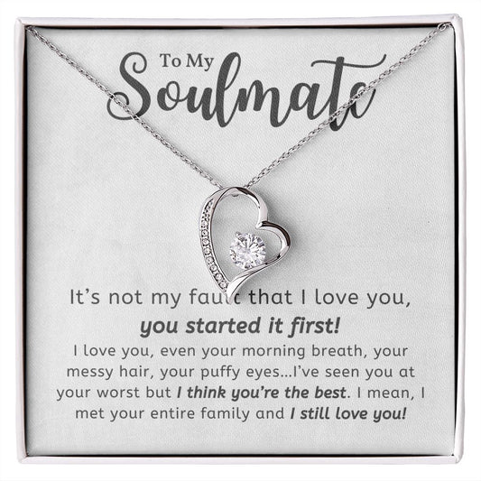 TO MY SOULMATE | YOUR THE BEST | FOREVER LOVE NECKLACE