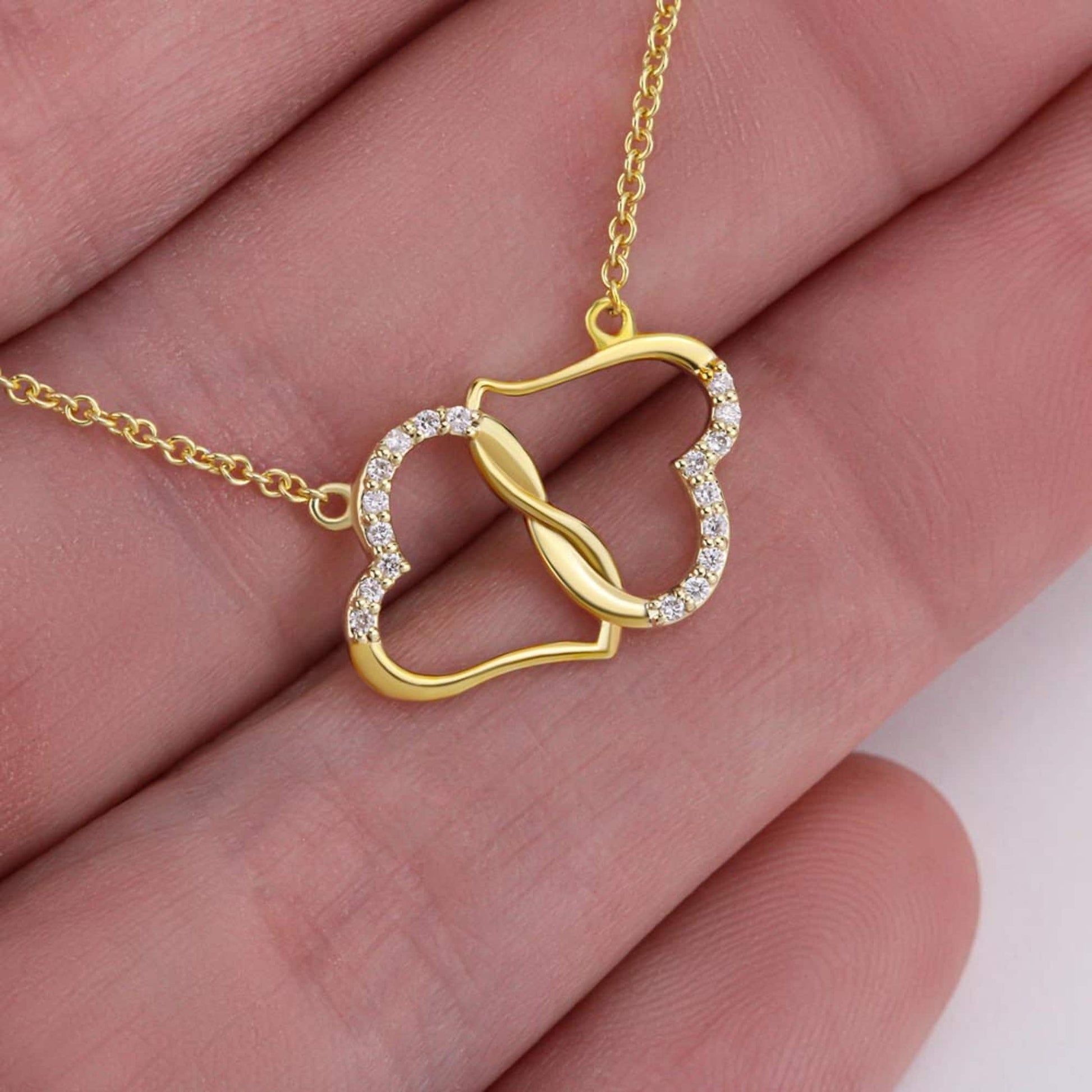 TO MY DAUGHTER | Everlasting Love | From Dad | Solid 10k Gold with Diamonds