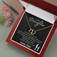 TO MY DAUGHTER | Everlasting Love | From Dad | Solid 10k Gold with Diamonds