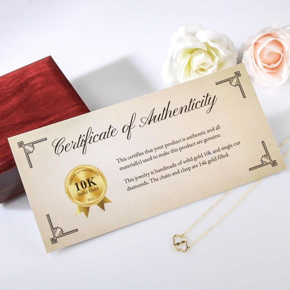 TO MY DAUGHTER | Everlasting Love | From Dad | Solid 10k Gold with Diamonds