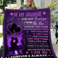 To My Soulmate, Cozy Plush Fleece Blanket - 50X60, Soulmate Gift, Gift for Wife, Wife Anniversary Gift, Soulmate Valentines Gift, Girlfriend